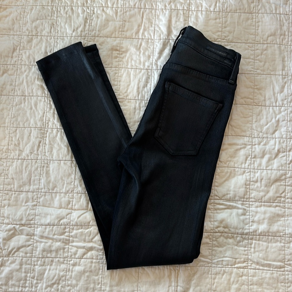 COH Rocket Slick HR Skinny Black Coated Jean